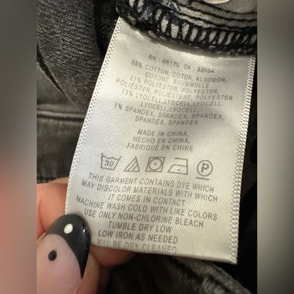 Pilcro and the Letterpress Anthropologie black parallel raw hem Jean size 26 - Picture 12 of 16
